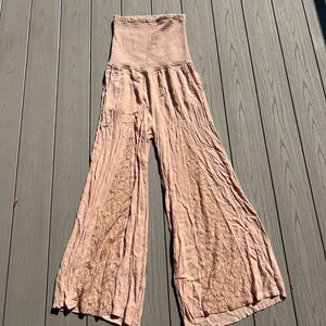 VENUS Light Pink Wide Leg Jumpsuit Pants